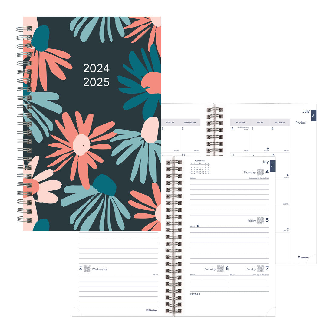 Academic Weekly Planner Blossom 2024-2025, English, CA114PG#colour_blossom-navy