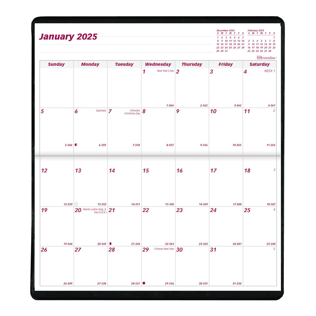 2-Year Monthly Pocket Planner 2025-2026, English, CA24.AST