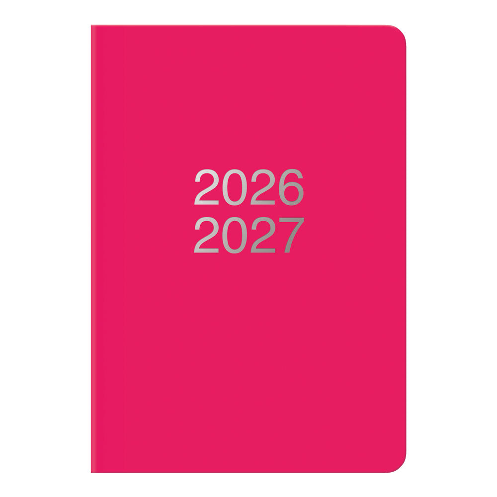 Letts of London Dazzle Academic Weekly Planner, A5, 2026 - 2027 - Multilingual 27-030358 #colour_dazzle-pink