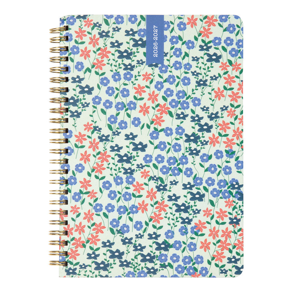 Letts of London Spring Valley Academic Weekly Planner, A5, 2026 - 2027 - Multilingual 27-031799 #colour_spring-valley-mint