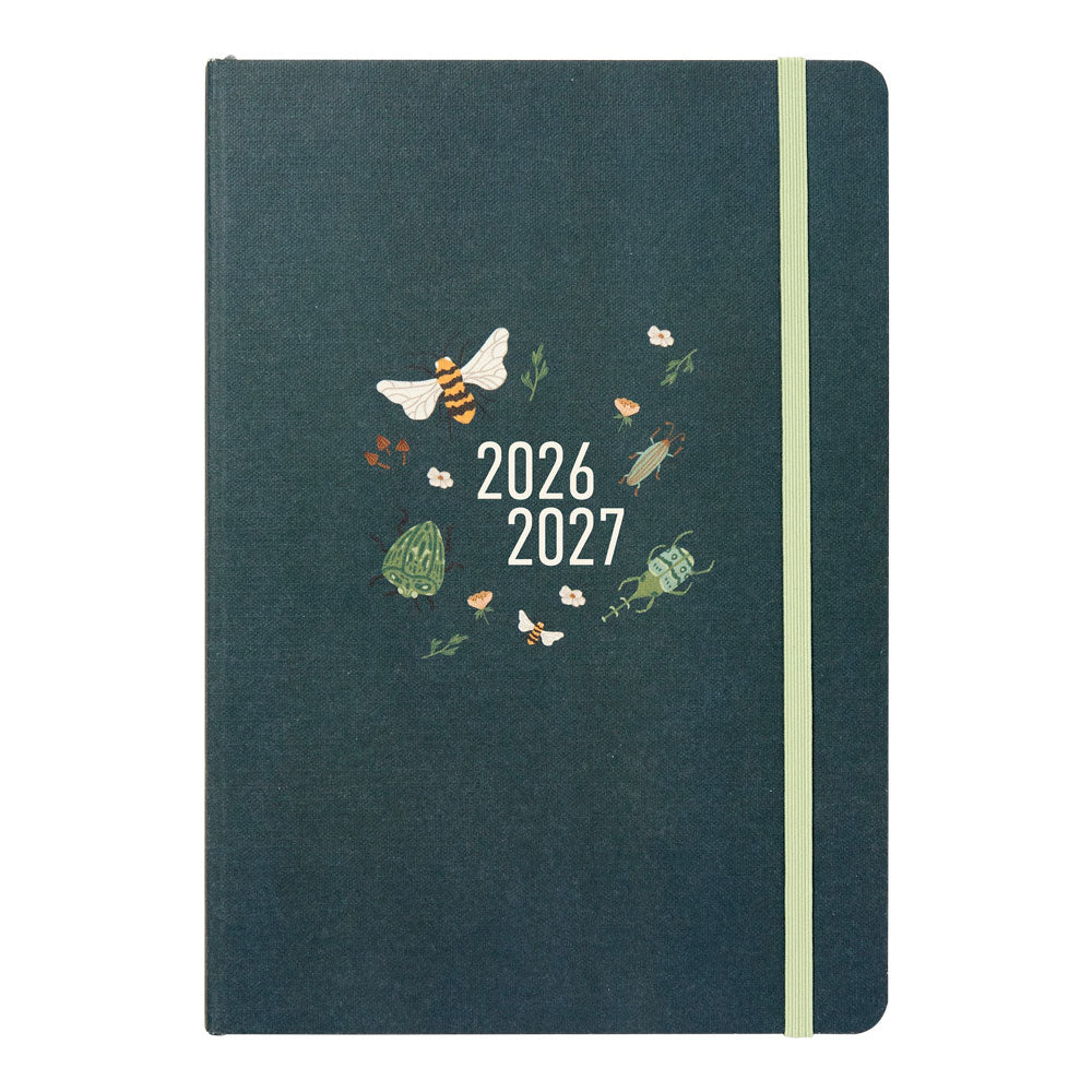 Letts of London Bumblebee Academic Weekly Planner, A5, 2026 - 2027 - Multilingual 27-031907 #colour_bumblebee-forest