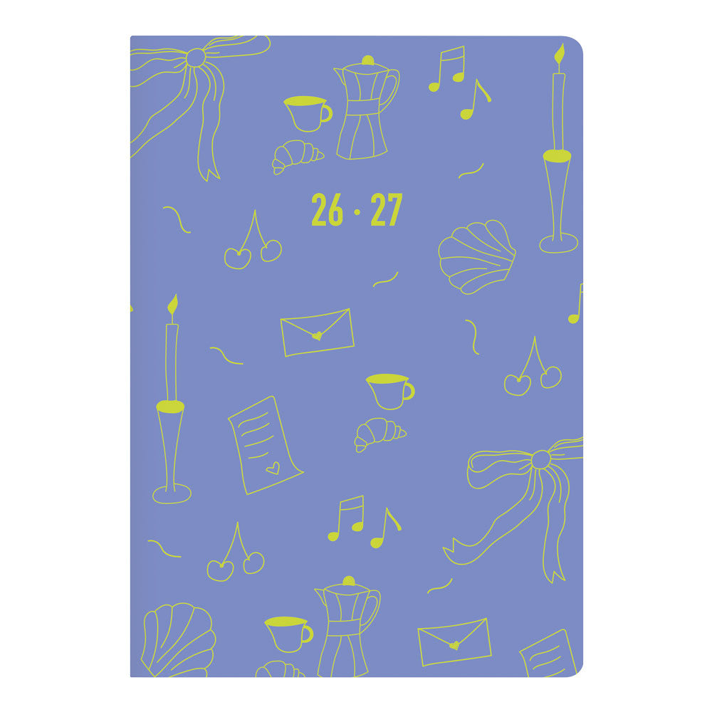 Letts of London Little Joys Academic Weekly Planner, A5, 2026 - 2027 - Multilingual 27-031996 #colour_little-joys-blue