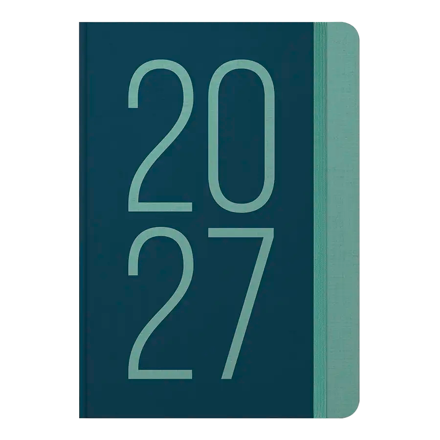 Letts A5 Weekly Planner, Essence, 2027 Teal 27-082633 27-082633 #colour_essence-teal