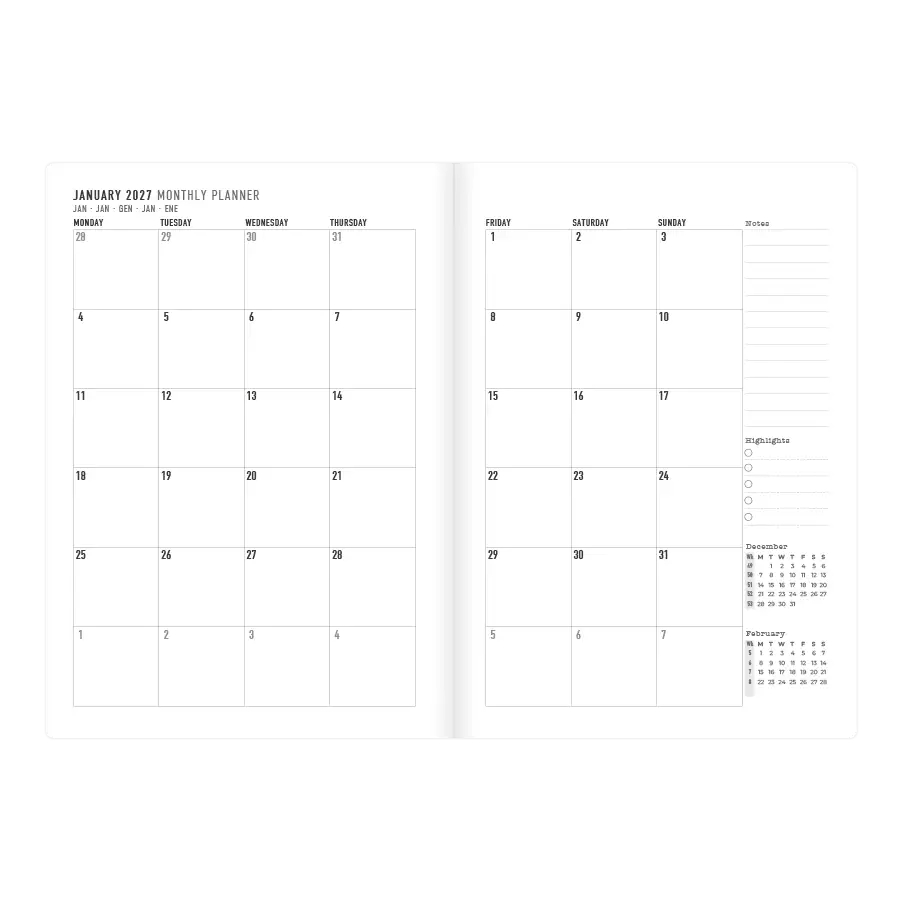 Letts A5 Weekly Planner, Essence, 2027 Teal 27-082633 27-082633 #colour_essence-teal