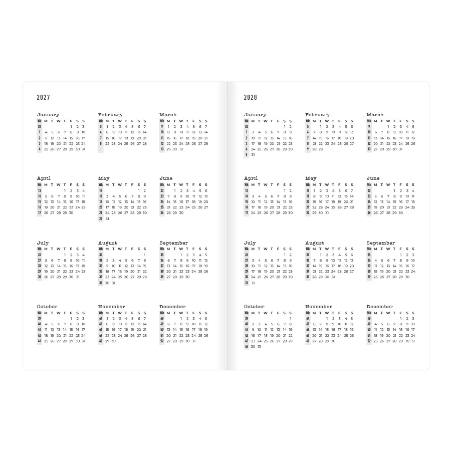 Letts A5 Weekly Planner, Essence, 2027 Teal 27-082633 27-082633 #colour_essence-teal