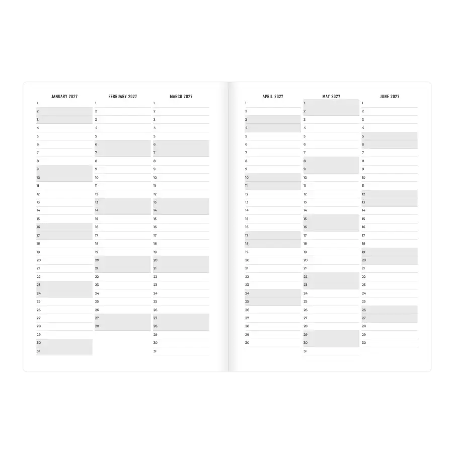Letts A5 Weekly Planner, Essence, 2027 Teal 27-082633 27-082633 #colour_essence-teal