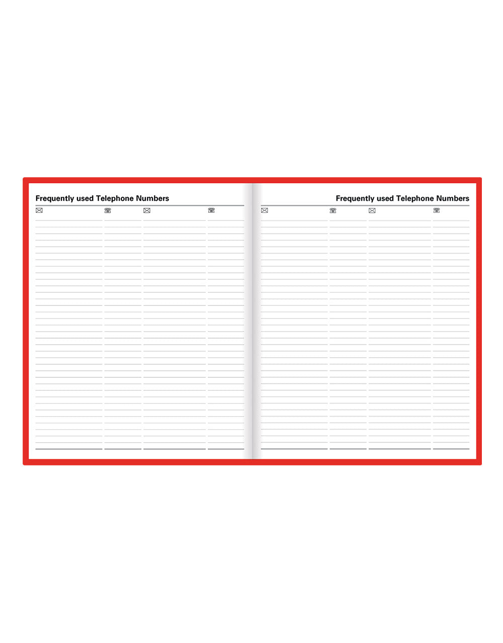 Standard Quarto Day to a Page Planner 2025 - English - 25-C10YBY#colour_red