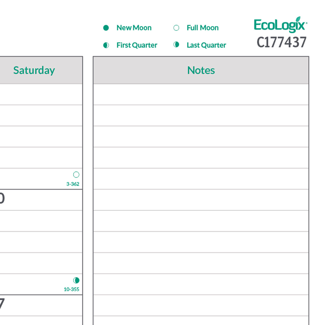 Brownline EcoLogix Monthly Desk Pad 2026, English C177437-26