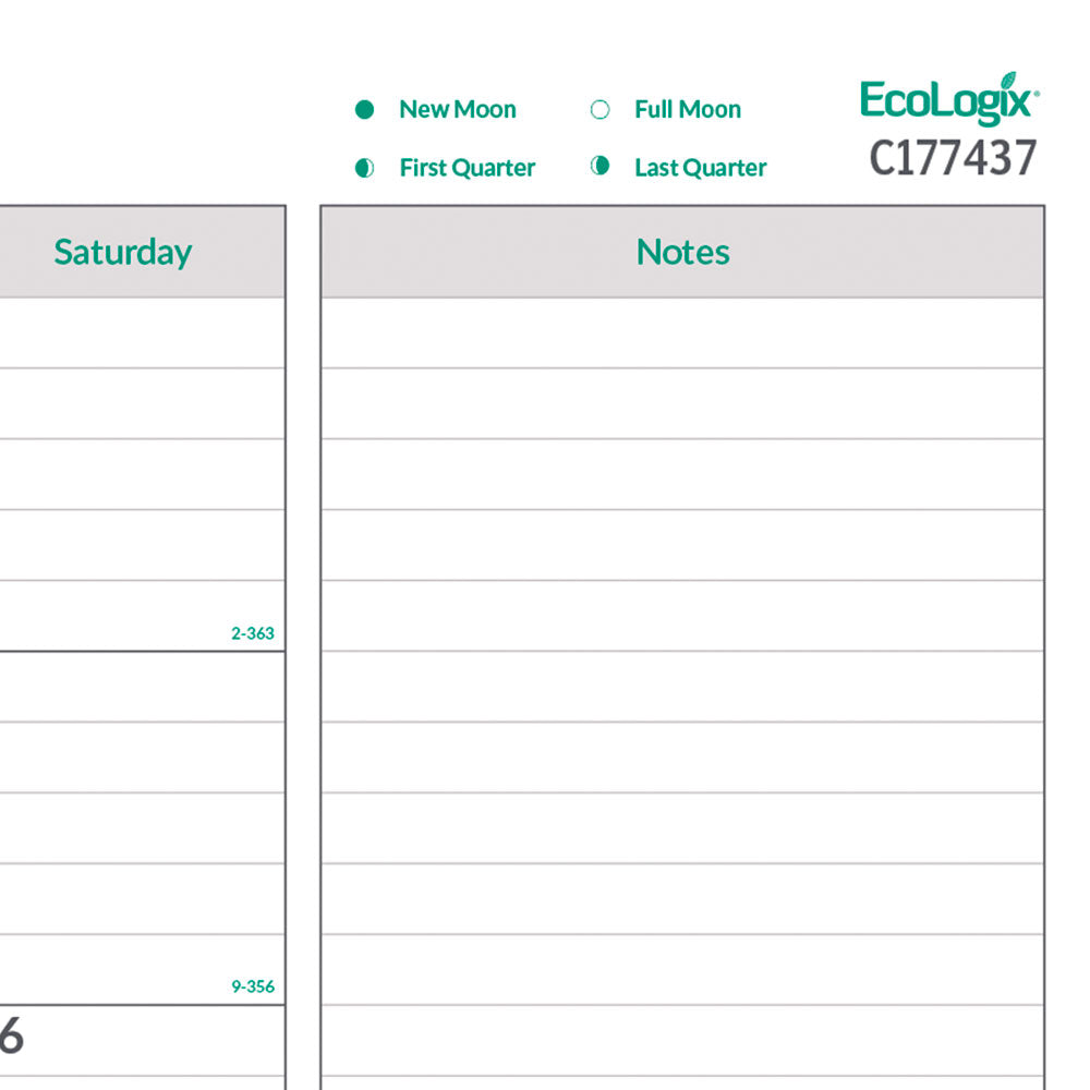 Monthly Desk Pad Calendar, EcoLogix®, English, 2027 C177437-27 Brownline Canada