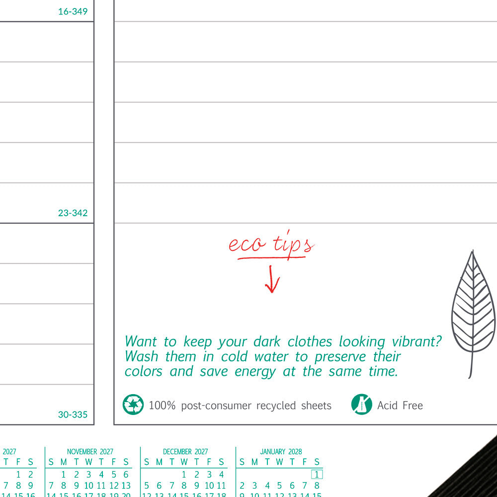 Monthly Desk Pad Calendar, EcoLogix®, English, 2027 C177437-27 Brownline Canada