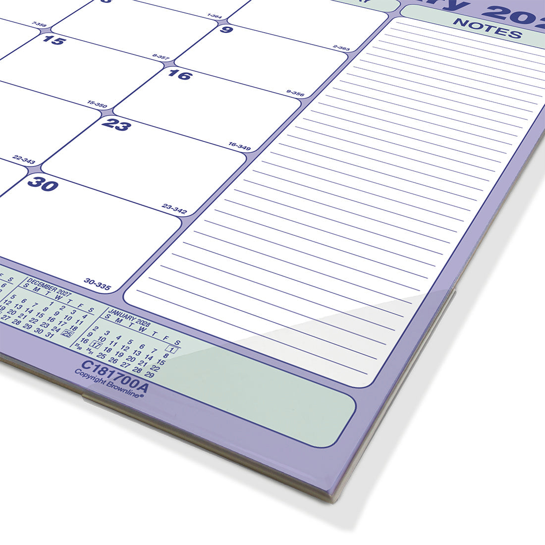 Monthly Desk Pad Calendar, English, 2027 C181700A-27 Brownline Canada
