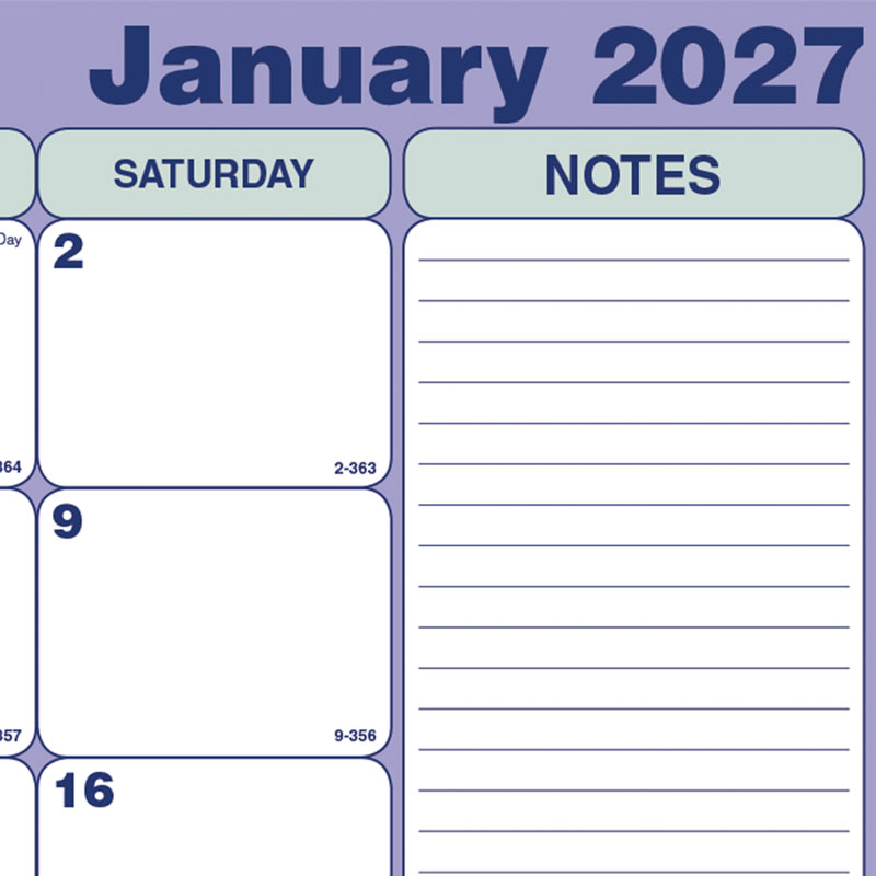 Monthly Desk Pad Calendar, English, 2027 C181700-27 Brownline Canada