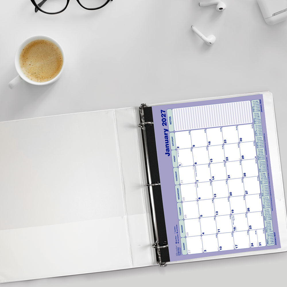 Monthly Desk Pad Calendar, English, 2027 C181721-27 Brownline Canada