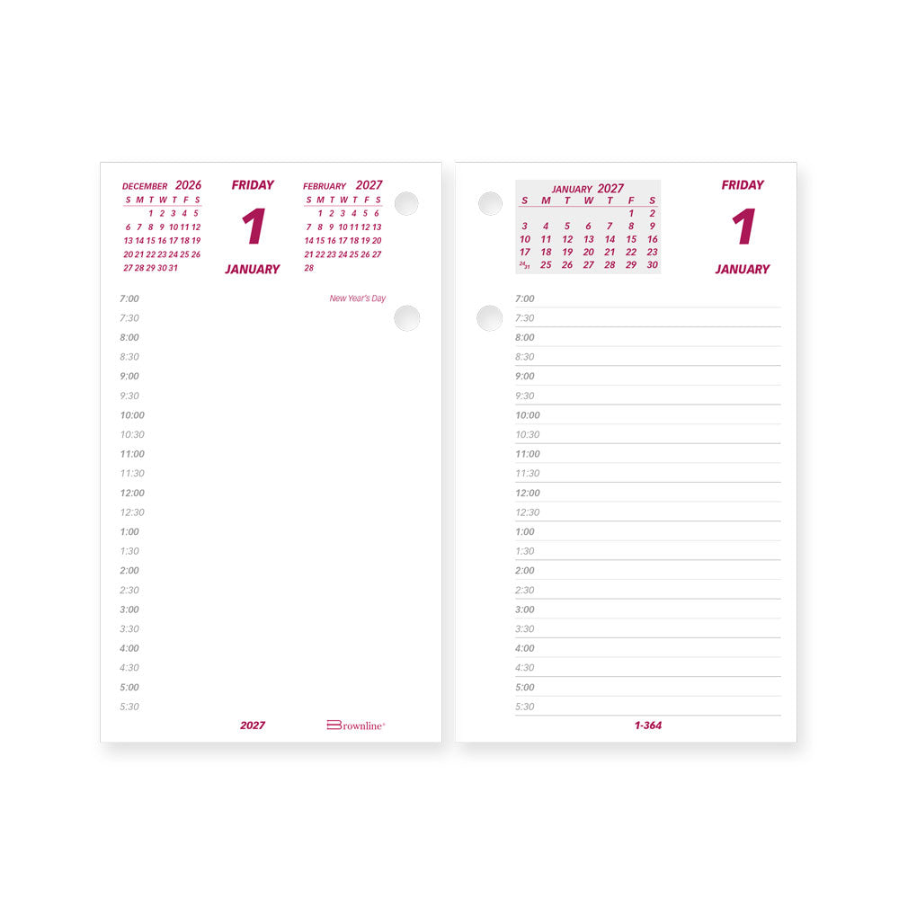Brownline Daily Refill, English, 2027 C2R-27