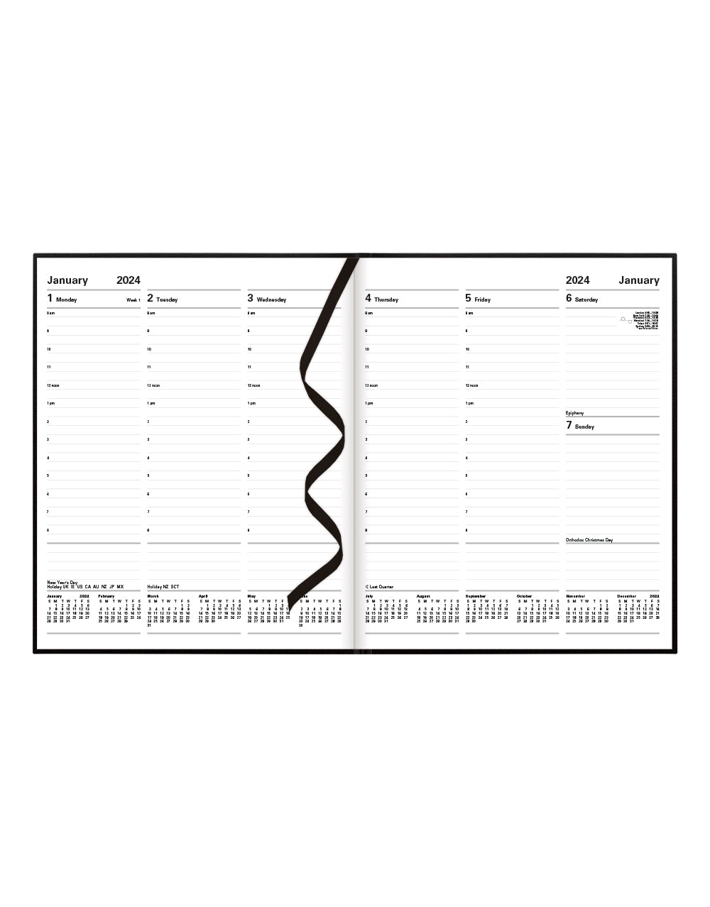 Principal Quarto Week to View Planner with Appointments 2024 - English#colour_black
