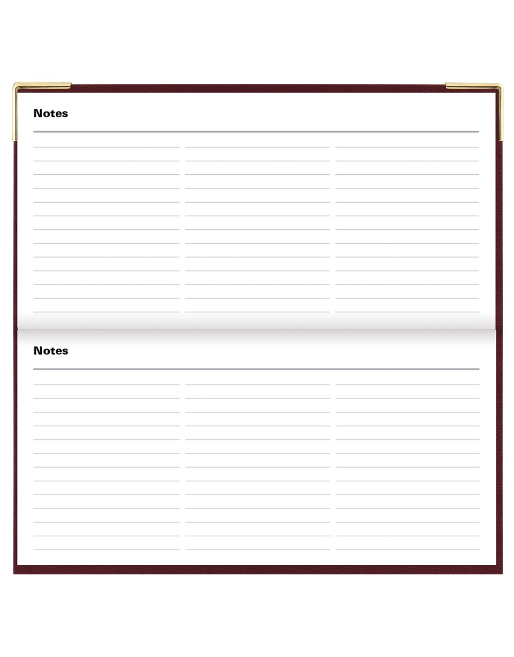 Letts Classic Slim Landscape Week to View Planner with Appointments and Planners 2026 - English 26-C32SBY #colour_burgundy