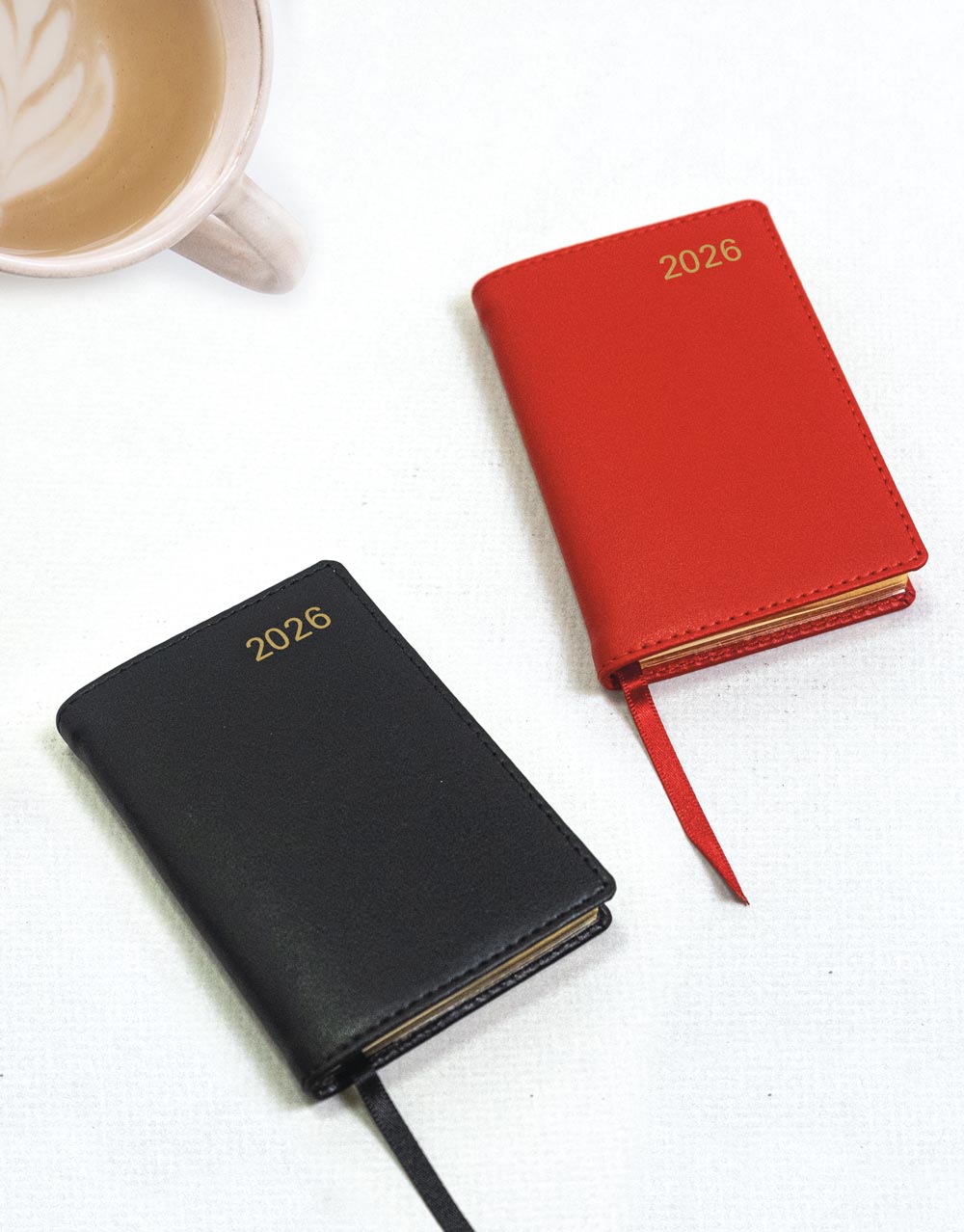 Letts of London Belgravia Mini Pocket Week to View Leather Diary with Planners 2026 - English 26-C33EBK #colour_black