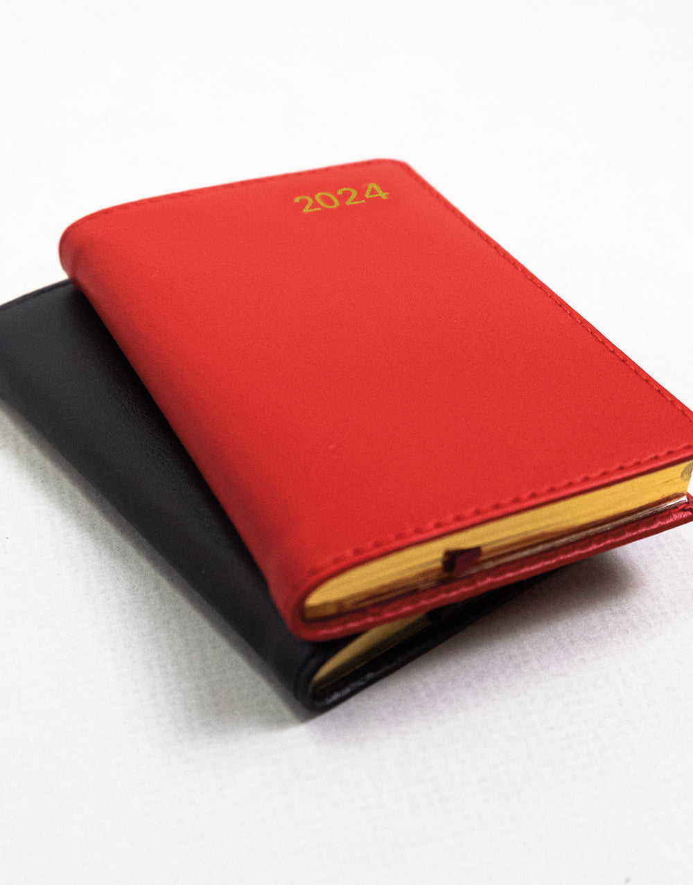 Belgravia Mini Pocket Week to View Leather Diary with Planners 2024 - English#colour_black