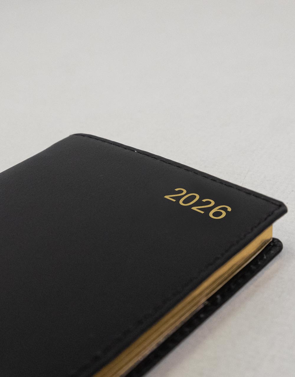 Letts of London Belgravia Slim Week to View Leather Diary with Planners 2026 - English Black 26-C33SUBK #colour_black