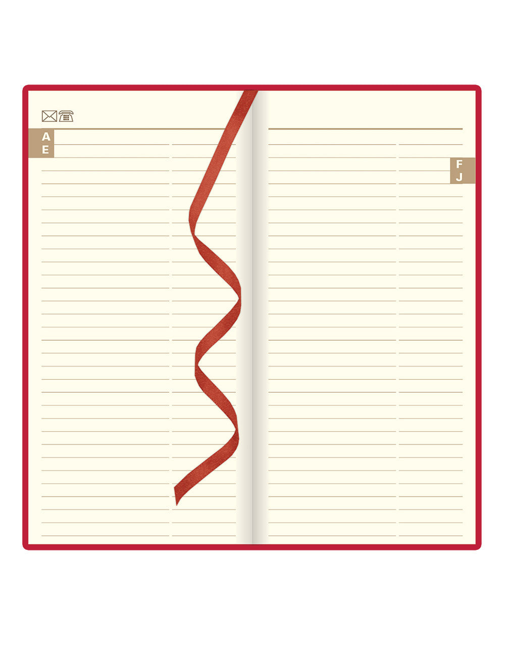 Signature Slim Week to View Leather Diary with Planners 2025 - English - 25-C38SUBY#colour_red