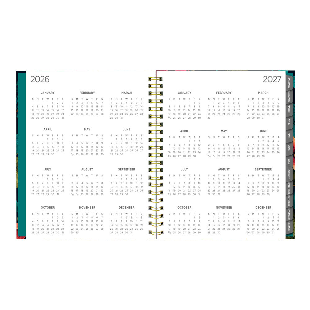 Blueline Wildflower Glow 17-Month Weekly Planner, 2026-2027, English C471117.01-27