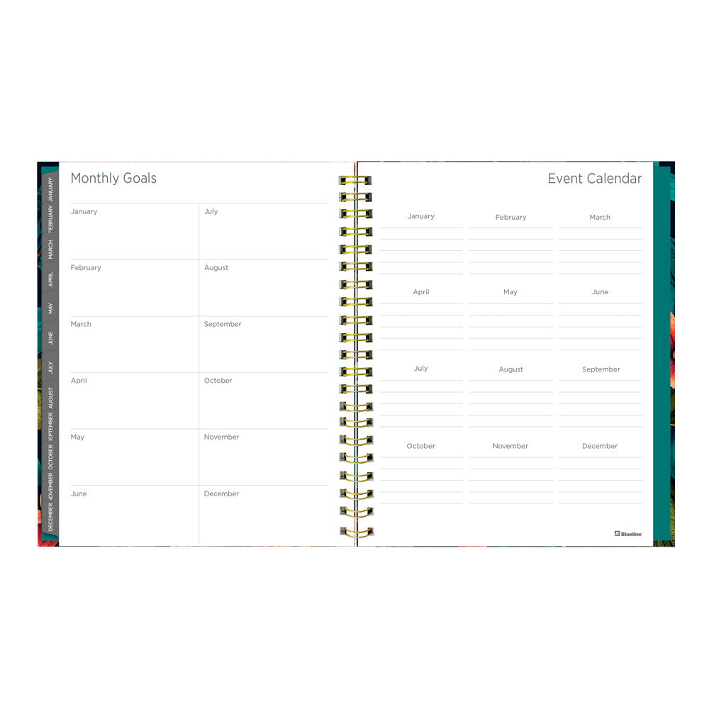 Blueline Wildflower Glow 17-Month Weekly Planner, 2026-2027, English C471117.01-27