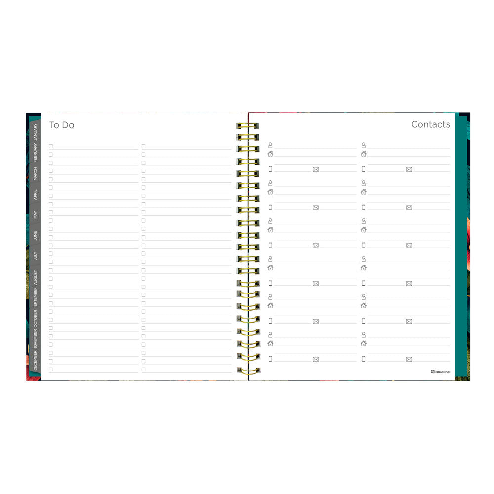 Blueline Wildflower Glow 17-Month Weekly Planner, 2026-2027, English C471117.01-27