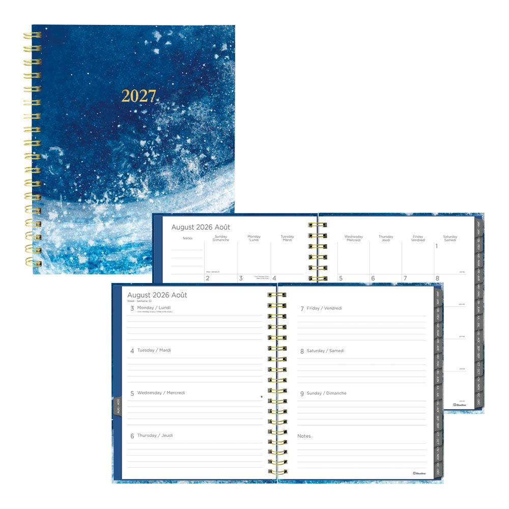 Blueline Celestial 17-Month Weekly Planner, 2026 - 2027, Bilingual (C479017.01B-27)