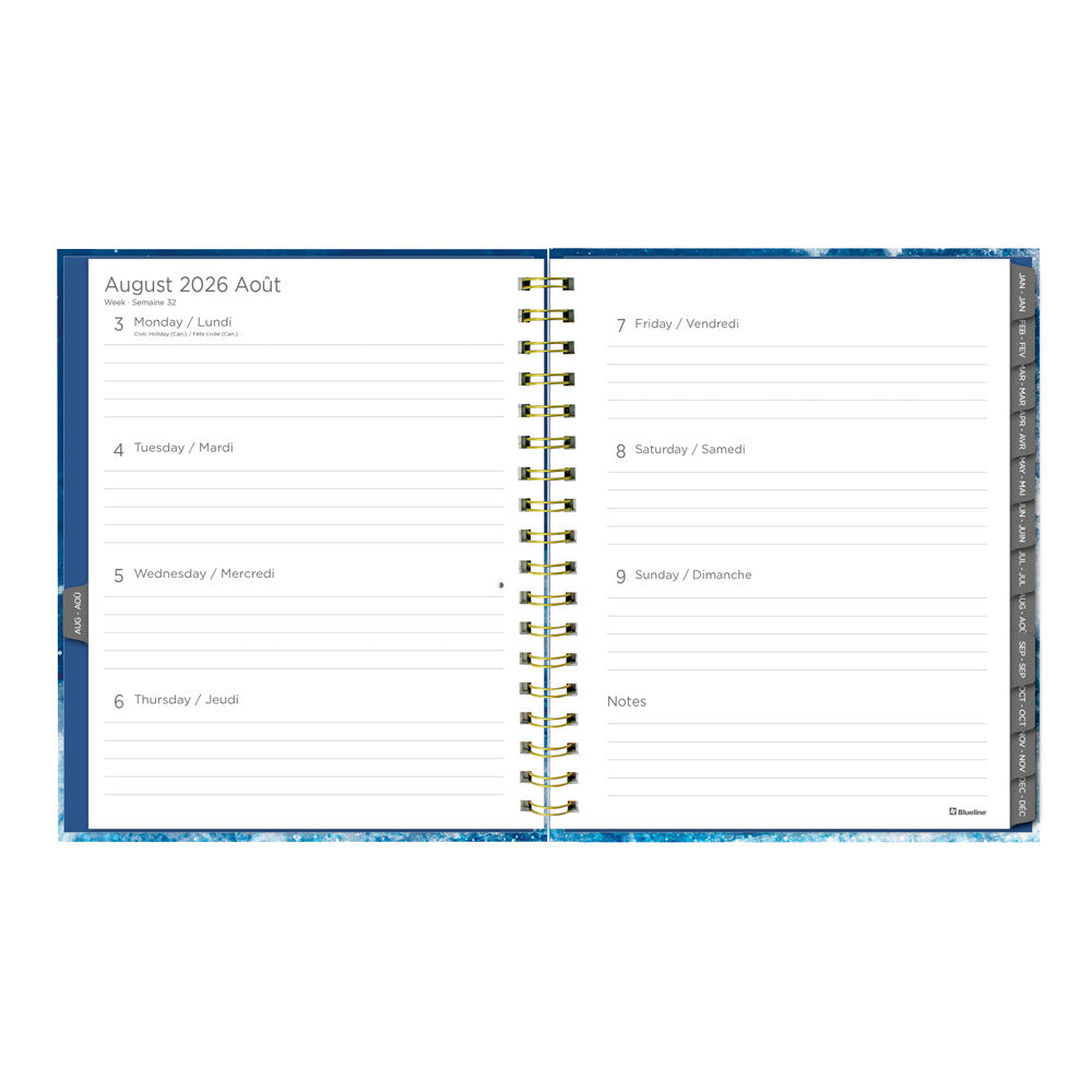 Blueline Celestial 17-Month Weekly Planner, 2026 - 2027, Bilingual (C479017.01B-27)