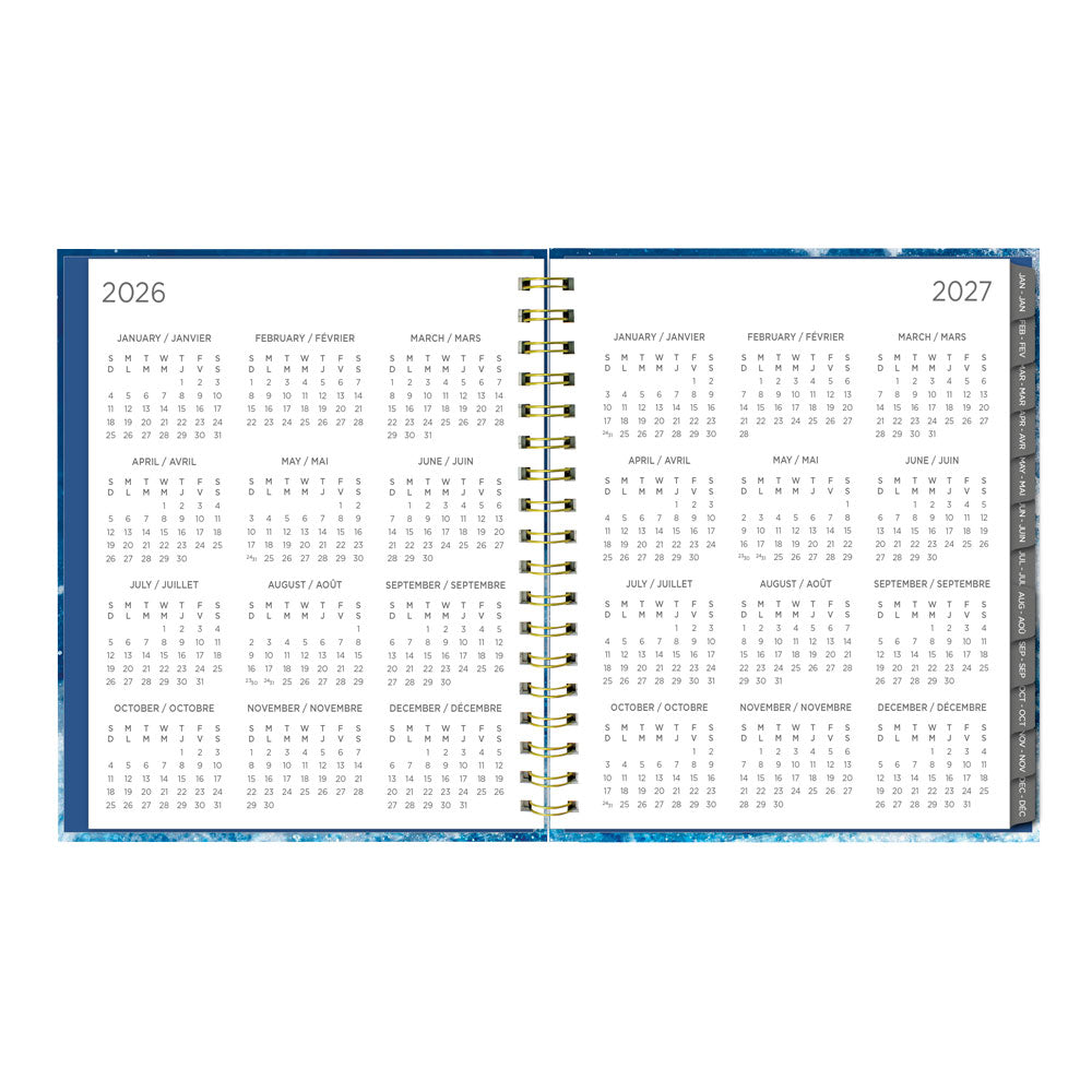 Blueline Celestial 17-Month Weekly Planner, 2026 - 2027, Bilingual (C479017.01B-27)