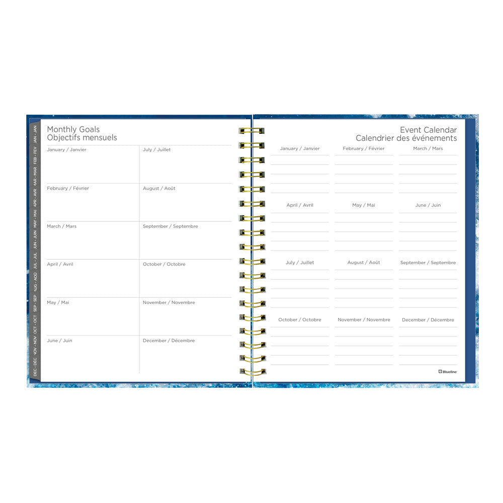 Blueline Celestial 17-Month Weekly Planner, 2026 - 2027, Bilingual (C479017.01B-27)