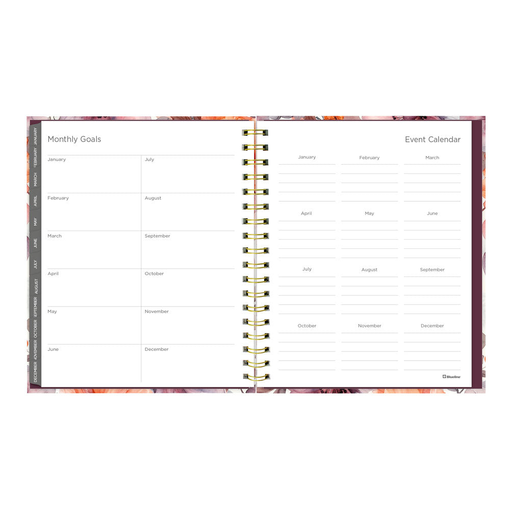 Blueline Floral Blush 17-Month Monthly Planner, 2026-2027, English C489017.01-27