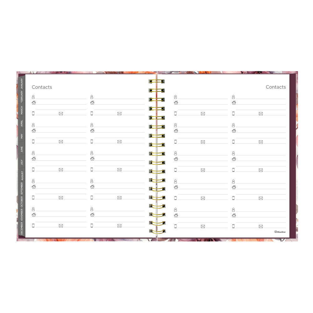 Blueline Floral Blush 17-Month Monthly Planner, 2026-2027, English C489017.01-27