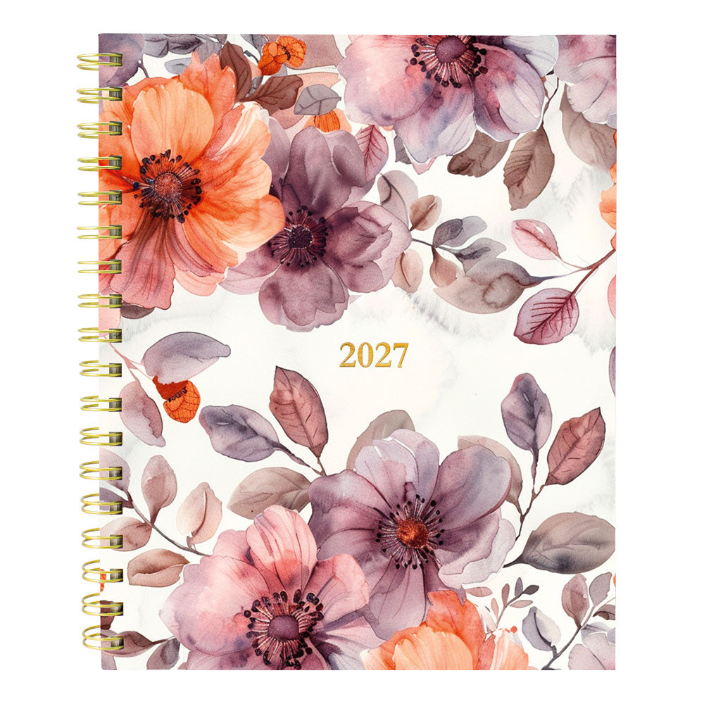 Blueline Floral Blush 17-Month Monthly Planner, 2026 - 2027, Bilingual (C489017.01B-27)