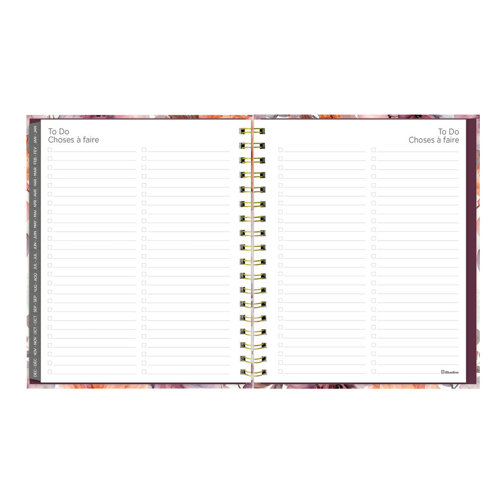 Blueline Floral Blush 17-Month Monthly Planner, 2026 - 2027, Bilingual (C489017.01B-27)