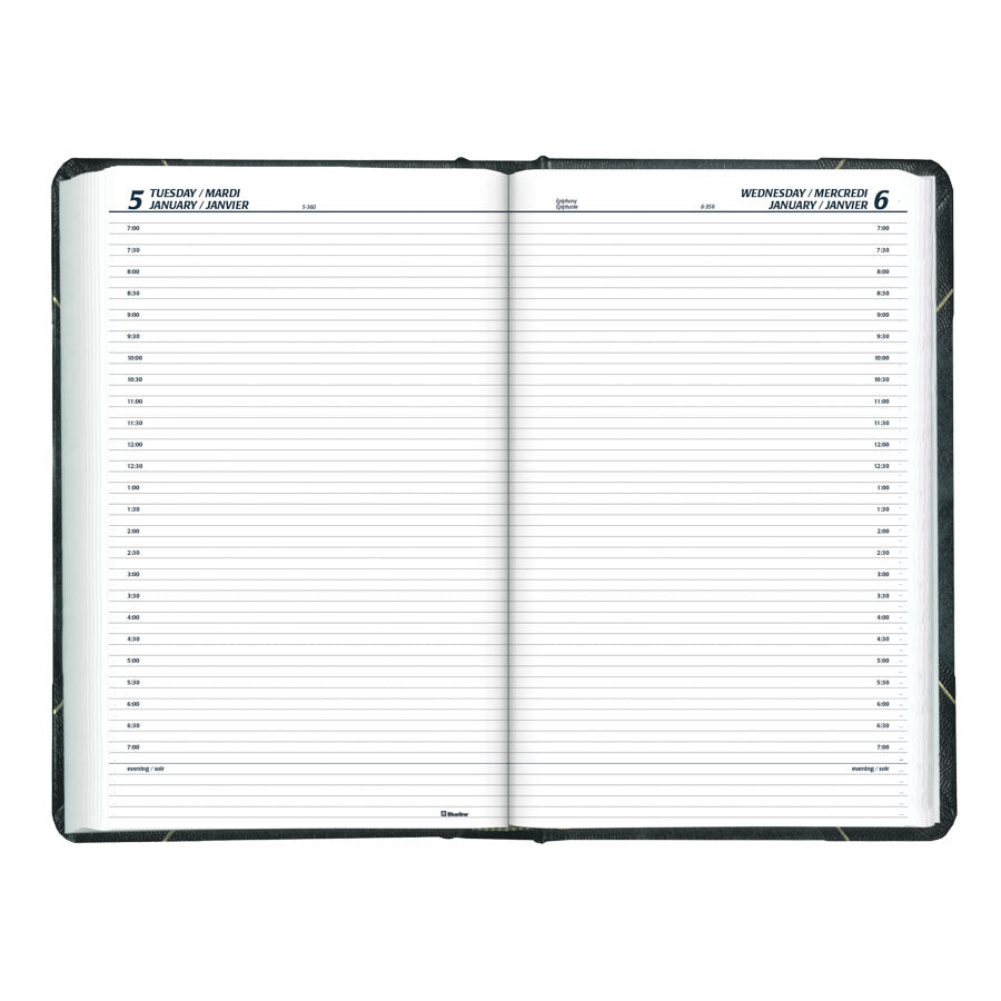 Blueline Daily Planner 2027, Bilingual (C530B-27)