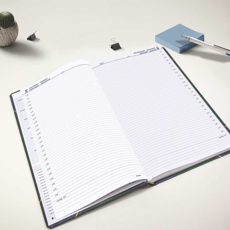 Blueline Daily Planner 2027, Bilingual (C530B-27)