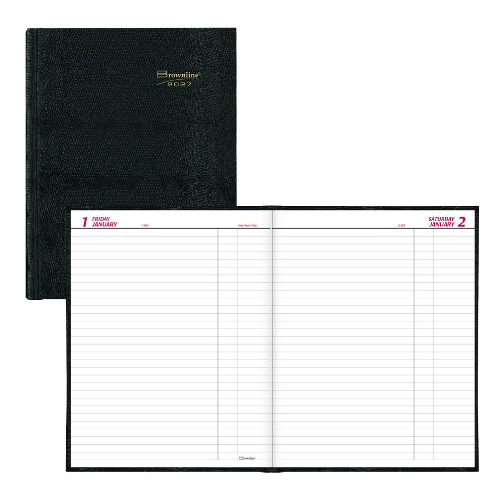 Traditional Daily Untimed Planner, 2027, English Black C550.BLK-27