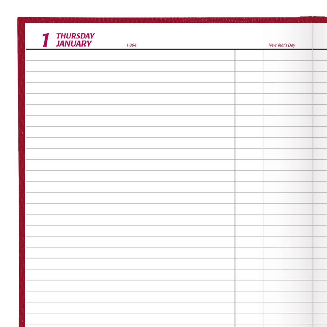 Brownline Daily Planner 2026, English C550.RED-26 #colour_red