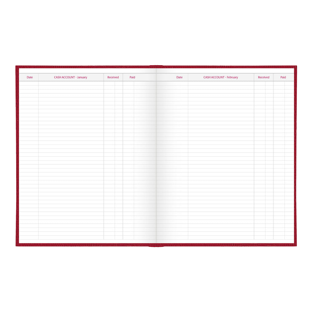 Traditional Daily Untimed Planner, 2027, English Red C550.RED-27