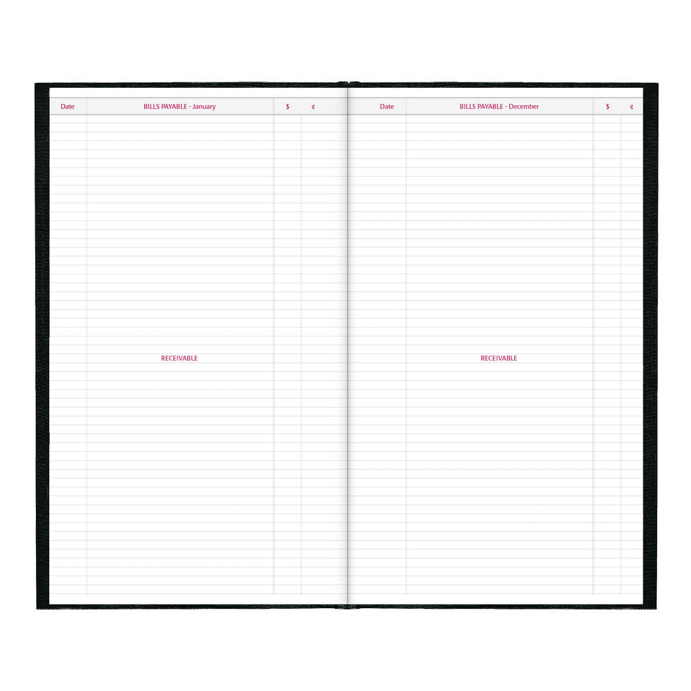 Traditional Daily Untimed Planner, 2027, English Black C551.BLK-27 - Brownline