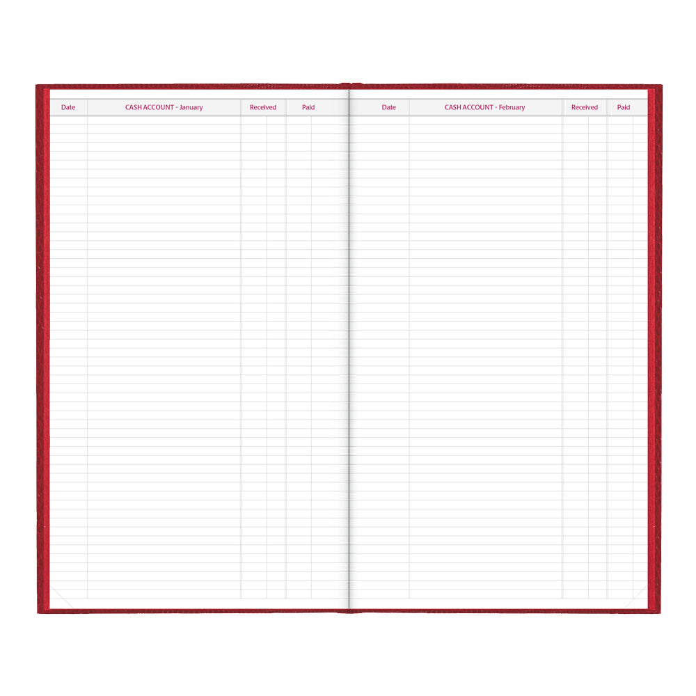 Traditional Daily Untimed Planner, 2027, English Red C551.RED-27 - Brownline