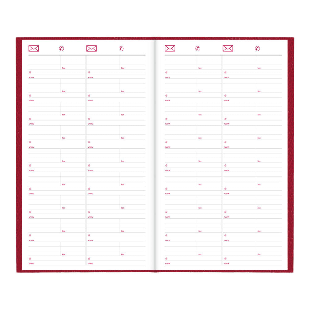 Traditional Daily Untimed Planner, 2027, English Red C551.RED-27 - Brownline