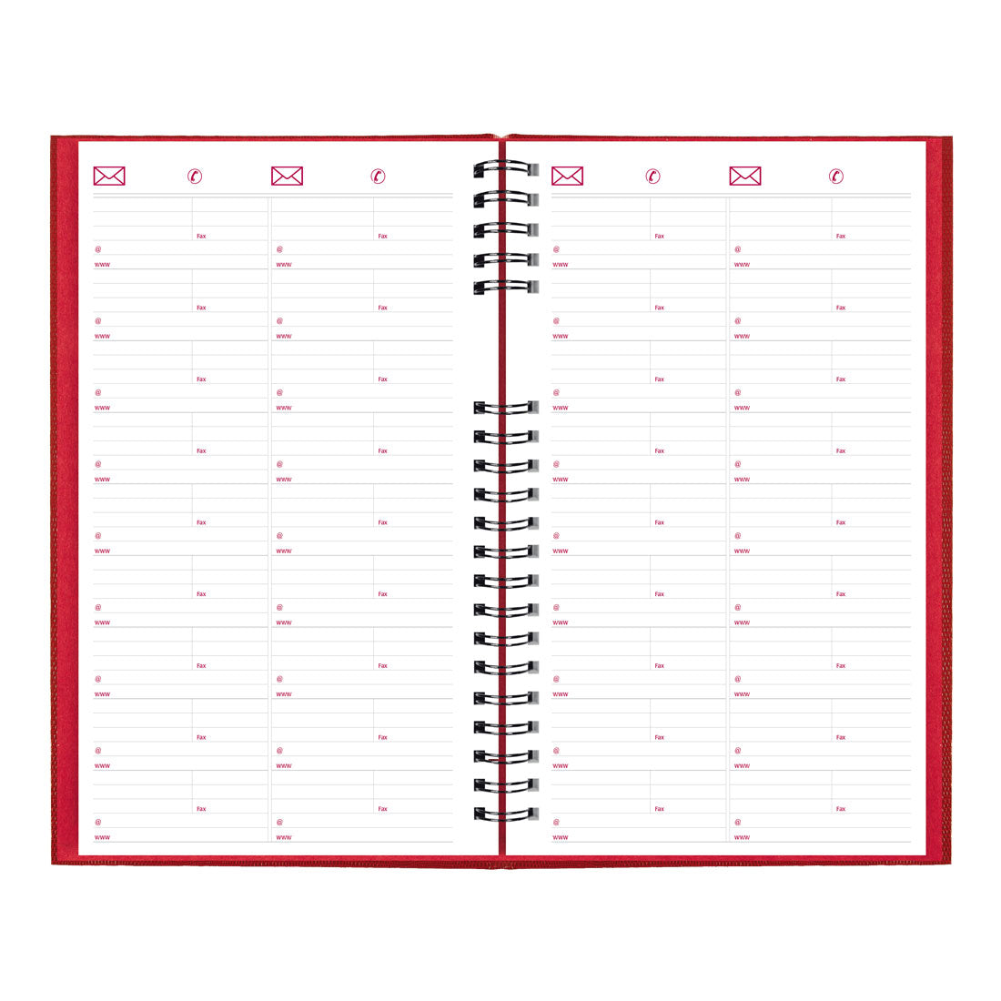 CoilPro Daily Planner 2025, English, Red, C551C.RED