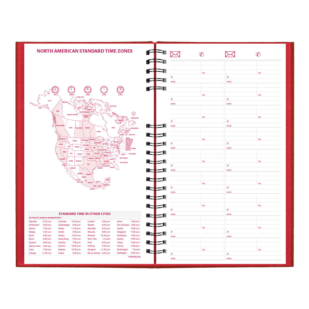 Brownline CoilPro™ Daily Untimed Planner, 2027, English, Bright Red C551C.RED-27