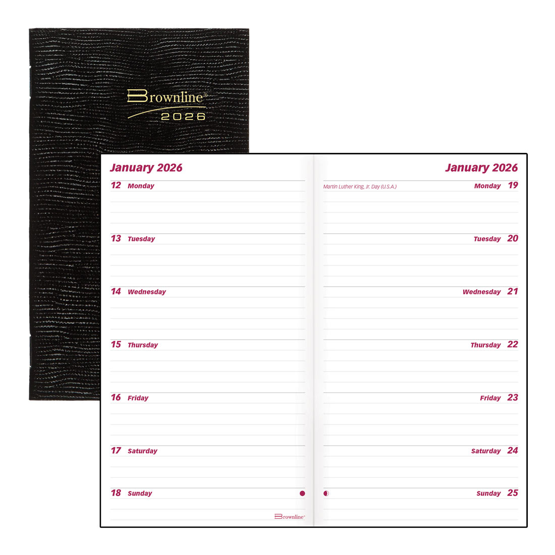 Brownline Essential Two-Week Pocket Planner 2026, English C5626.81Z-26