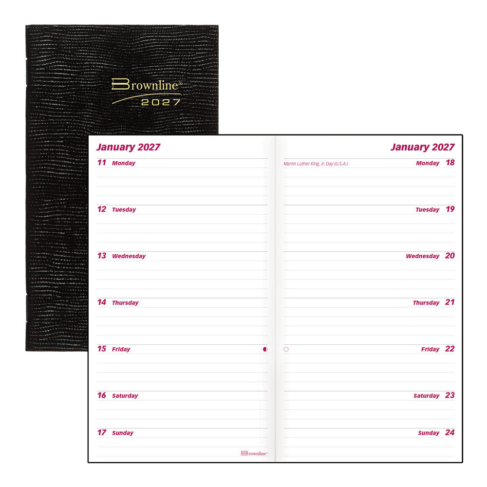Essential Two-Week Planner, 2027, English, Black C5626.81Z-27 Brownline Canada