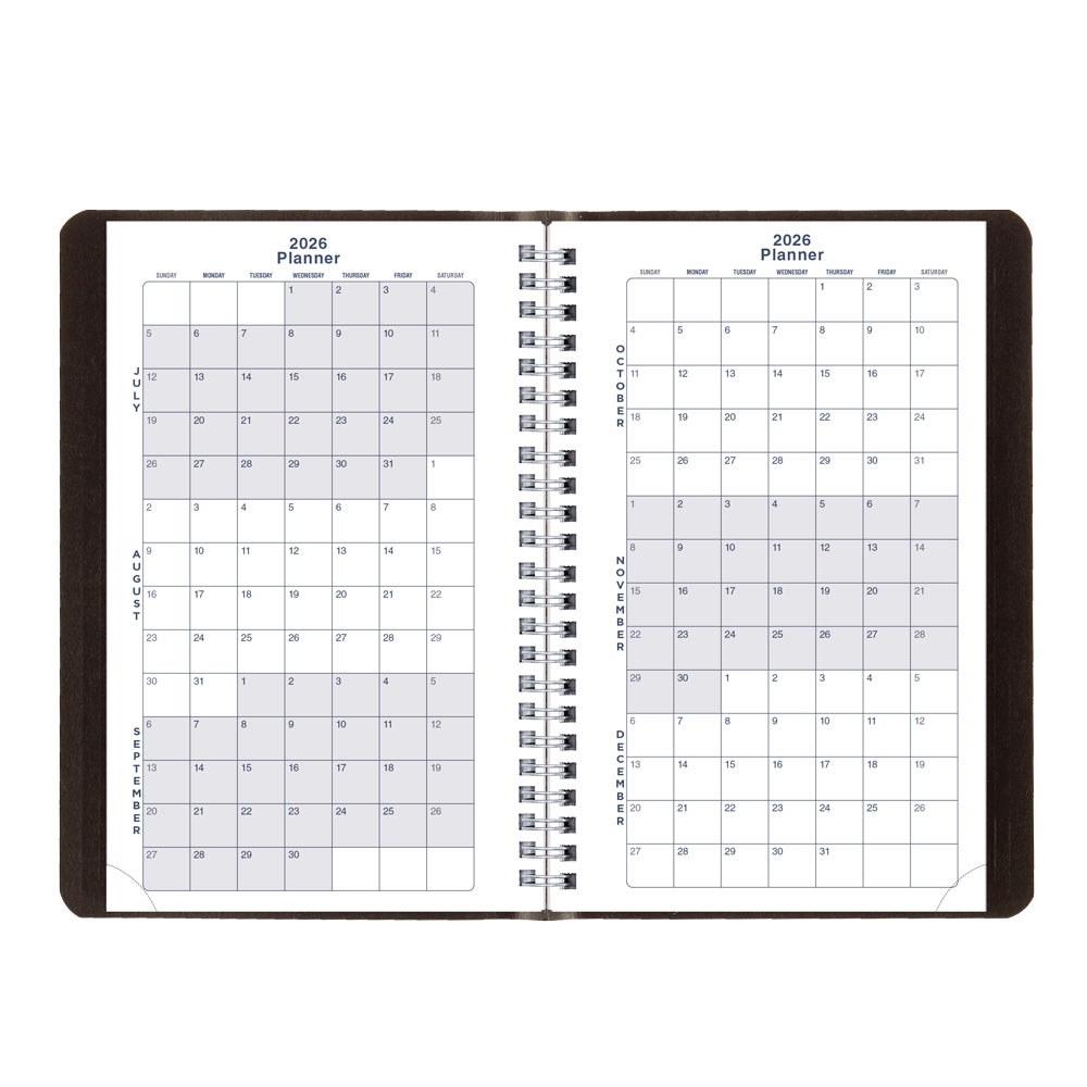 Blueline Academic Weekly Planner, Classic Black, 2026-2027 - English CA101.BLK