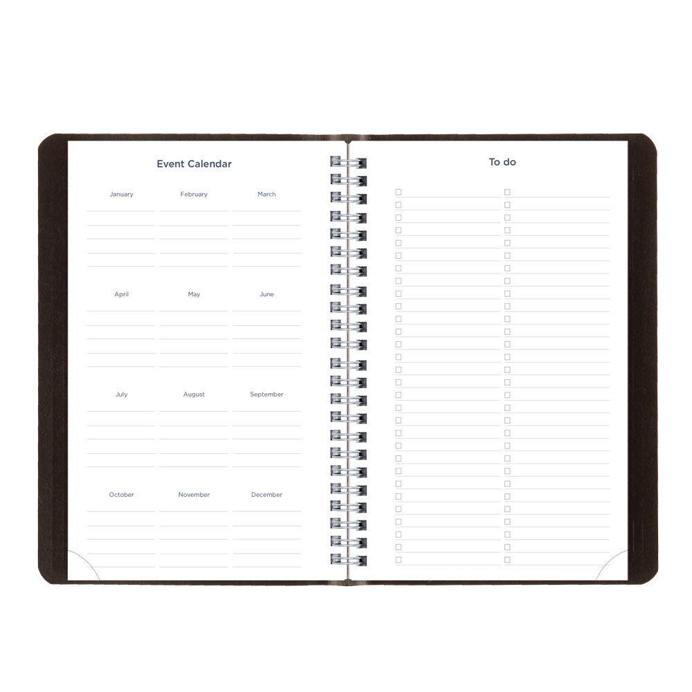Blueline Academic Weekly Planner, Classic Black, 2026-2027 - English CA101.BLK