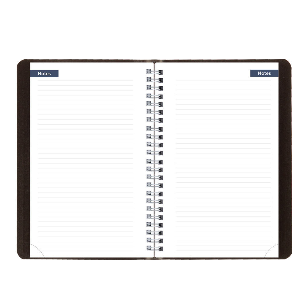 Blueline Academic Weekly Planner, Classic Black, 2026-2027 - Bilingual CA101B.BLK
